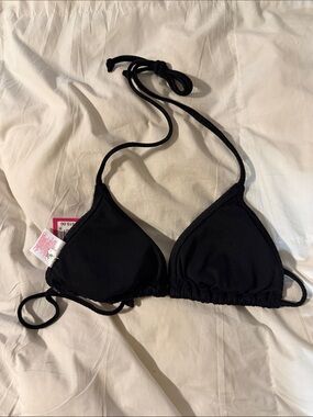 Xhilaration Black Triangle Bikini Top